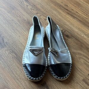 SHEIN Silver and Black Espadrilles